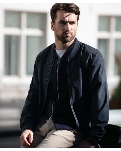 Nimbus Bleecker Authentic Bomber Jacket – Buttoned Side Pockets. Ribbed Hem and Cuffs, Cropped Length, Recycled Fabric