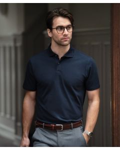 Princeton Stretch Deluxe Cutaway Polo – Tailored Collar, Cotton-Rich Comfort, Tone-in-Tone Buttons, 2 Button Placket