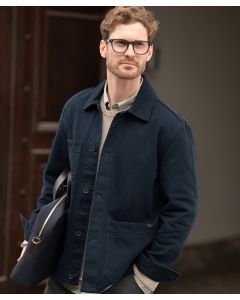 Nimbus Sonoma Twill Unisex Overshirt - Button-Up Utility Layer, Button Closure, Open Side Pockets, Tone In Tone Stitching