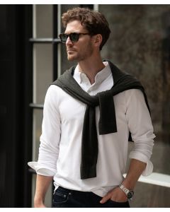Nimbus Carlington – Deluxe Long Sleeve Polo – Refined, Comfortable, Classic Double Thread Piqué, Two-Button Placket