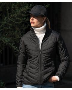 Nimbus Women’s Kendrick Fashionable Quilted Jacket – Side Pockets with Snap Button for Closure, Strap at Sleeve, Quilted Body in V-Shape