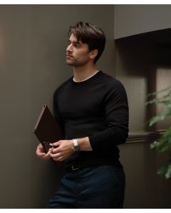 Nimbus Richmond Elegant Merino Blend – Unisex Jumper with Saddle Sleeves and O-Neck, Super Fine Yarn Knit