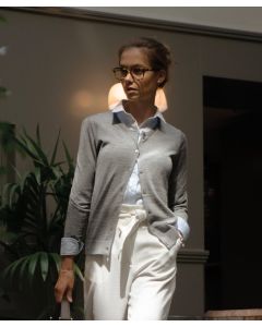 Nimbus Women’s Phoenix Luxurious Merino‐Blend Cardigan – Fully Fashion Super Fine Yarn Knit, O-neck, Anti-Pilling