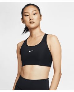 Nike Women’s Dri-FIT Swoosh One-Piece Bra – Quicker Evaporation, Tight Fit for a Body- Hugging Feel, Pad Pocket