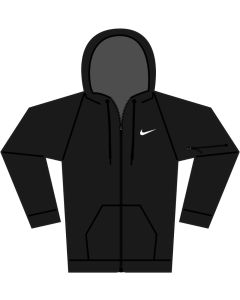 Nike Men's Full-Zip Fitness Hoodie - Adjustable Hood and Zip Pockets on the Left Arm, Fleece Feel, Super Soft, Standard Fit
