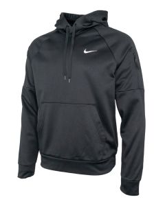 Nike Men's Pullover Fitness Hoodie - Adjustable Hood and Front Pocket, Zipped Pocket, Fleece Feels, Woven Zip Pulls, Fuzzy Feel