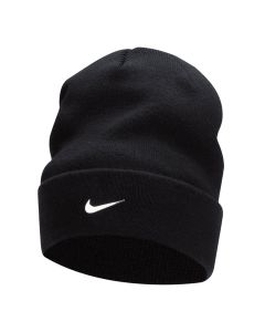 Nike Peak Beanie – Sleek, Comfortable, On-Trend, Soft Knit Yarns, Metal Swoosh Design on Cuff