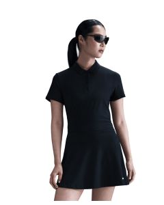 Nike Women's Dri-FIT Victory Short Sleeve Polo - Performance Fit, Ribbed Insets, Embroidered Swoosh Logo on Left Arm