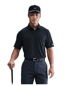 Nike Velocity Solid Polo - Men's Dri-FIT Short Sleeve Performance Shirt, Two-Button Placket, Stretch Jersey Fabric
