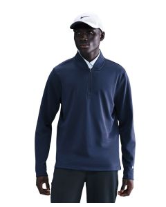 Nike Velocity 1/2-Zip Top - Performance Training Layer for Active Use, Brushed Thermal Knit Fabric, Nike Golf Shield Logo
