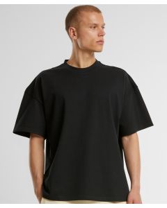 New Morning Studios Heavy Jersey Oversized Tee - Men’s Organic Cotton T-Shirt, Crew Neck, H-Line, Relaxed Fit Streetwear