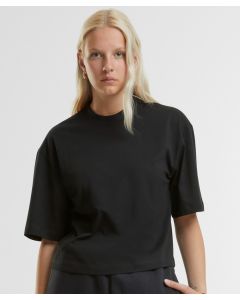 New Morning Studios Women’s Oversized Tee - H-Shape Fit, Round Neck, Elbow Sleeve, Relaxed Fit, Cotton T-Shirt for Women