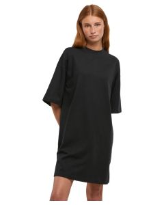 New Morning Studios Women’s Heavy Oversized Tee Dress – Organic Cotton Jersey, Relaxed Fit, Dropped Shoulder, Side Slit Midi