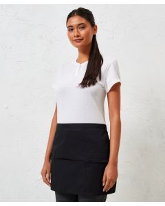Premier Waist Apron for Chef’s Workwear – Short Length, Multi-Pocket, Adjustable Waistband, Polycotton
