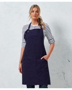 Premier Calibre Heavy Cotton Canvas Pocket Apron – Modern, Full Bib BBQ Dress