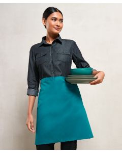 Premier Colours Mid-Length Apron – Adjustable Neck, 36 Colours, Large Pocket, Easy-Care