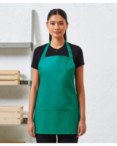 Premier Colours 2-in-1 Apron – Convertible Bib & Waist Apron, 3 Functional Pockets, Cotton Twill, One Size Versatile Full Bib & Waist Apron