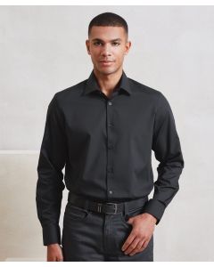 Premier Men’s Long Sleeve Poplin Shirt – Recyclight Fabric, Buttons, Relaxed