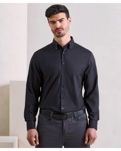 Premier Men’s Supreme Oxford Shirt – Long Sleeves, Button Closure, Back Darts
