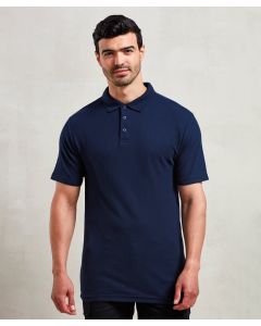 Premier Stud Polo Tee for Men – Short Sleeves, Polo Collar, 3-Button Placket, Straight Hem, Fitted