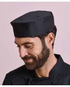 Premier Turn-Up Chef’s Hat – Ventilated Flat Cap w/ Elasticated Back