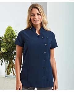 Premier Orchid Beauty and Spa Tunic – Lightweight, Work Wear w/ Bar Buttons