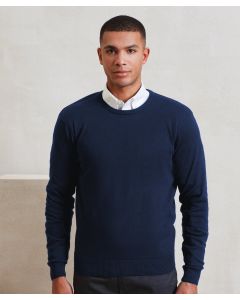 Premier Crew Neck Cotton-Rich Knitted Sweater – Modern, Everyday Wear Jumper