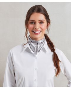 Premier Plain Scarf for Chefs – Satin Finish, Versatile Wearing, Business Style, Neat Hem Stitch