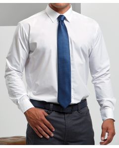 Premier Puppy Tooth Tie – Modern Microcheck Style, Patterned, Full Length Business Tie