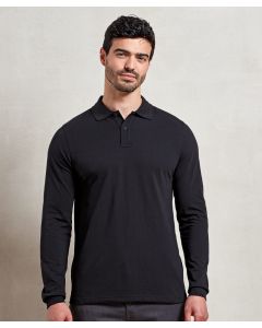 Premier Long Sleeve Polo T-Shirt – Unisex, Heavyweight, Antimicrobial