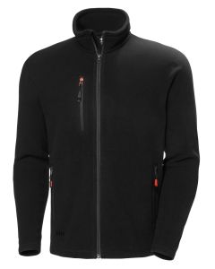 Helly Hansen Oxford Fleece Jacket - Warm Fleece, Full Zip Design, Smooth Anti-Pill Surface, Stand Collar, Chin Guard, Extended Back