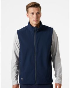 Helly Hansen Manchester 2.0 Softshell Vest - Enhanced Work Protection and Practical Use, Multiple Pockets, Smooth Zip Closure