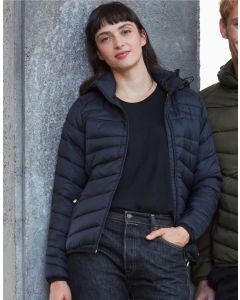 Clique Ladies Idaho Padded Jacket – Recycled Polyamide Down-Style Jacket, Detachable Hood, Elastic Tape at Hem