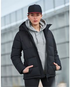 Clique Ladies Colorado – Women's Padded Outdoor Jacket with Removable Hood & Waterproof Finish, Multiple Inner Pockets