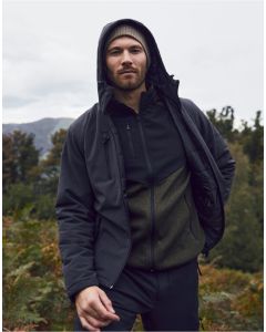 Clique Padded Hoody Softshell Jacket – Durable Recycled Performance Outerwear, Soft Fleece Lining, Multiple Pockets