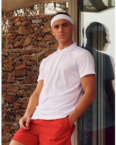 Clique Basic Active Polo – Durable Corporate Polo in Rich Colours, Wide Size Range, Subtle Collar Design, Ribbed Sleeves