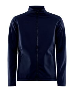 Craft Sportswear Men’s Core Explore Soft Shell Jacket – Durable Performance Layer for Outdoor Protection, Secure Zip Pockets