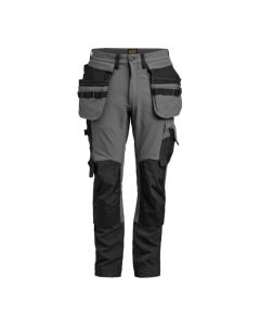 Jobman Workwear Craftsman Trouser 4-Way Stretch – Flexible Fit, Leg Pocket with Covered Zip, Extra Belt Loops, Zip Closure