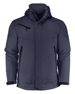 Printer Essentials Skeleton Softshell Jacket – Standard Fit, Detachable Hood, Velcro-Cuff Long Sleeves, Draw Hem, Pockets