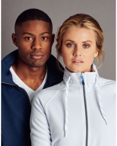 Printer Essentials Ladies Jog Full Zip Sweatshirt - Full Front Zip Closure, Zipped Side Pockets, Hidden Collar Zipper, Raglan Sleeves