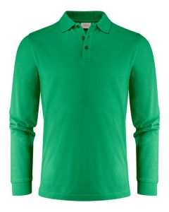 Printer Essentials Surf Pro LS Polo – Long-Sleeve Piqué Polo Shirt, Side Slits, Tricot Collar, Three Button Closure, Internal Pocket