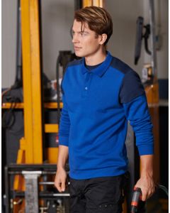 Printer Prime Long Sleeve Polo Sweatshirt - Long Sleeve Design, Ribbed Cuffs and Collar, Smooth Fabric Finish, Classic Polo Styling