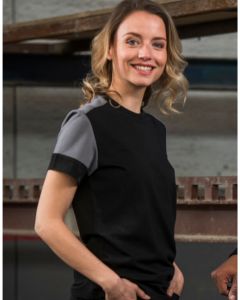 Printer Prime Ladies T-Shirt – Sleek Fit, Smooth Stitching, Durable yet Lightweight, Elastane in Neck Rib, Bicolour T- Shirt