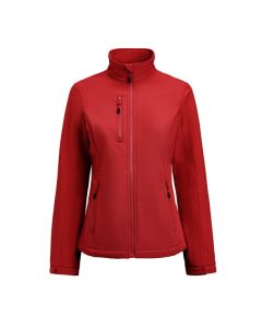 Printer Red Ladies Airwalk Softshell Jacket - Adjustable Features, Full Front Zip for Easy Layering, Practical Pockets