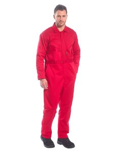 Portwest Liverpool Zip Coverall - Workwear Protective Suit, 2 Zipped Chest Pocket, Hip and Rule Pocket, Smart phone Pocket