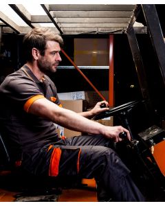 Portwest Texo Contrast Trousers - Workwear Utility Fit Durable Build, Secure Fastening, Reinforced Seams, Multiple Pockets
