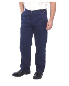 Portwest Preston Trousers Regular Fit - Workwear Durable, One Jetted Hip Pocket, Zip Fly with Hook, Two Side Pockets