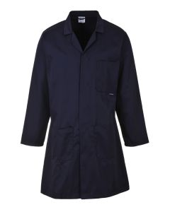 Portwest Lab Coat 2852 - Professional Laboratory Coat for Work and Safety Use, Back vent, Concealed Stud Front