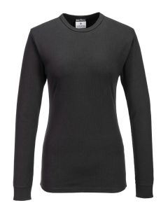 Portwest Women’s Baselayer Top - Stretch Breathable Workwear Layer, Round Neck and Long Sleeves, Thermal Protection