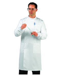 Portwest Howie Coat Texpel Finish - Workwear Lab Coat, Ribbed Cuffs for Added Comfort, Three Pockets for Ample Storage